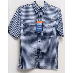 Habit Men's UPF40+ Shortsleeve Crayfish Creek River Shirt Size Small